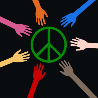 Peace and freedom clipart