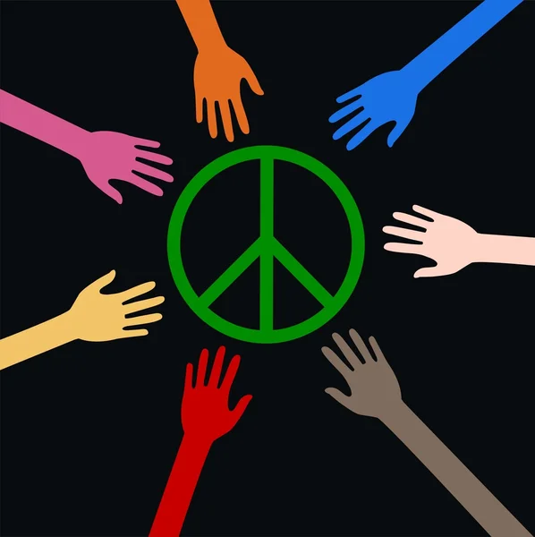 Ειρήνη και ελευθερία — Διανυσματικό Αρχείο
