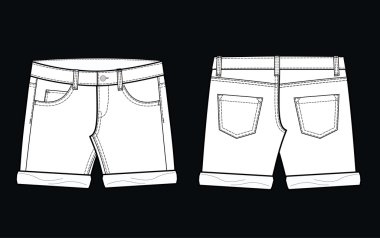 Trendy shorts clipart