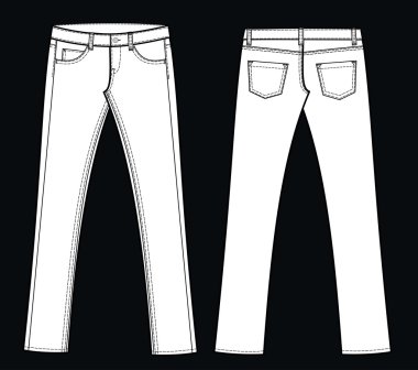 A pair of jeans clipart