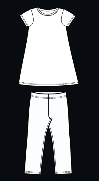 裙子和紧身裤 — 图库矢量图片
