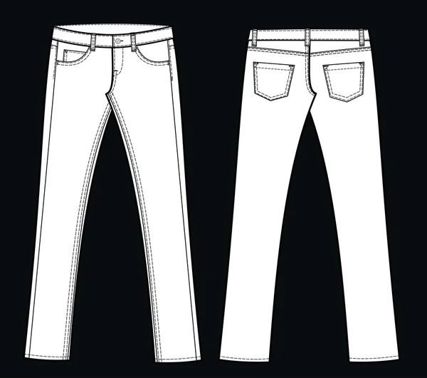 Een paar jeans — Stockvector