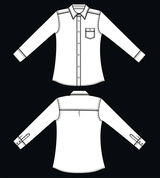 Illustration d'une chemise — Image vectorielle