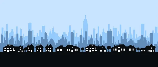 Skyline van de stad — Stockvector