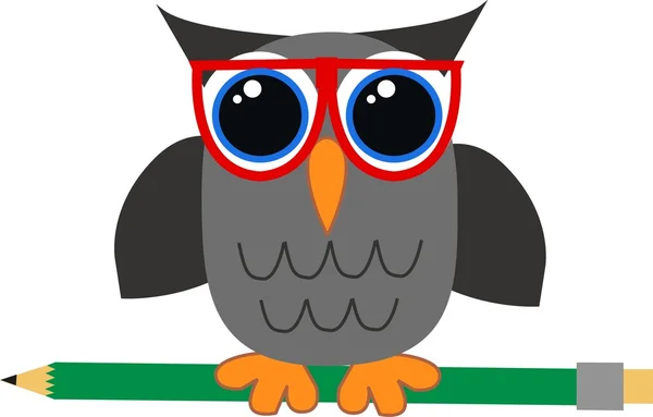 A wise owl — Stock Vector