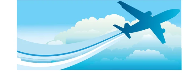 stock vector Travel airplane banner