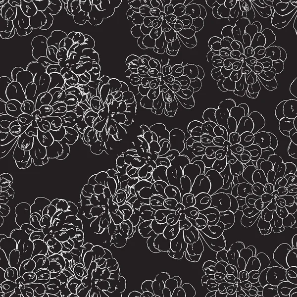 Bloemen naadloos patroon — Stockvector