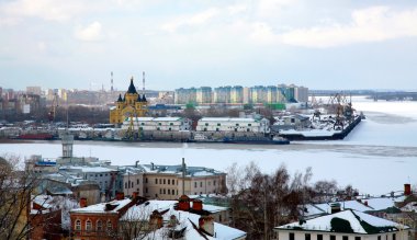 bağlantı noktasında izdiham iki rivers Nijniy novgorod