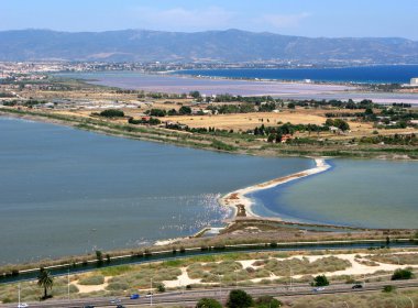 capital Cagliari de la isla de Cerdeña Italia