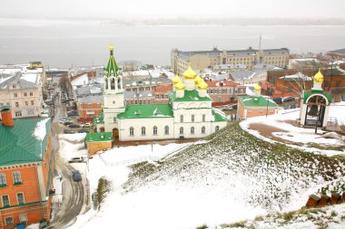 November view John the Baptist Church Nizhny Novgorod Russia clipart