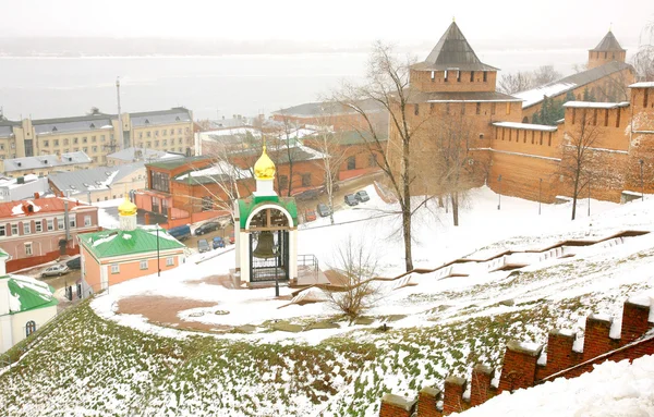 Vista novembre Cremlino Nizhny Novgorod Russia — Foto Stock