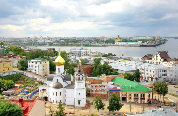 General view of summer Nizhny Novgorod in Russia — Stock Photo, Image