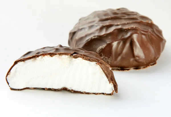 stock image Marshmallow in a chocolate