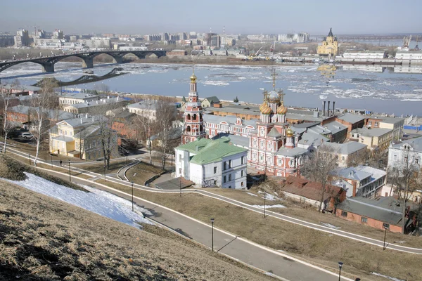 Vy över Nizjnij novgorod, Ryssland — Stockfoto