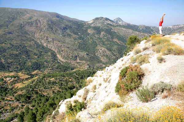 Adam tatilde İspanya dağ — Stok fotoğraf