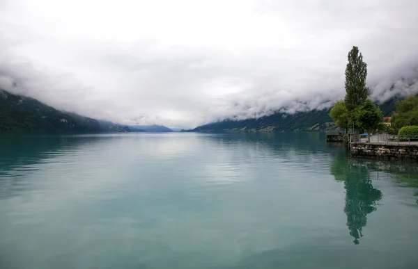 Στοχαστικό τοπίο της λίμνης brienz, Ελβετία — Φωτογραφία Αρχείου