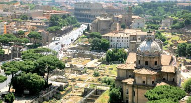 İtalya Roma Colosseum vadinin görünümü