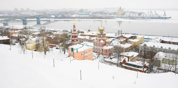 Panoramic january view of Nizhny Novgorod Russia — Stock Photo, Image