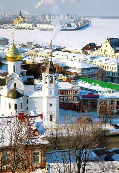 Église Kazan Icône Mère de Dieu Nijni Novgorod Russie — Photo