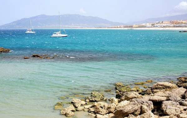 Vista sulla spiaggia e sull'oceano Spagna Tarifa — Foto Stock