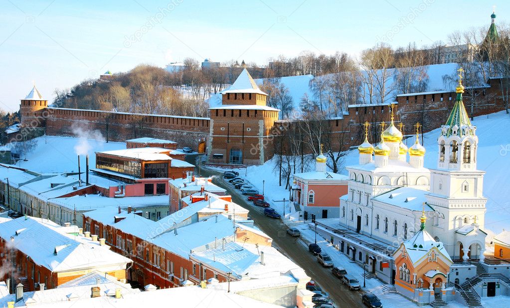 John Baptist Church and Kremlin Nizhny Novgorod Russia