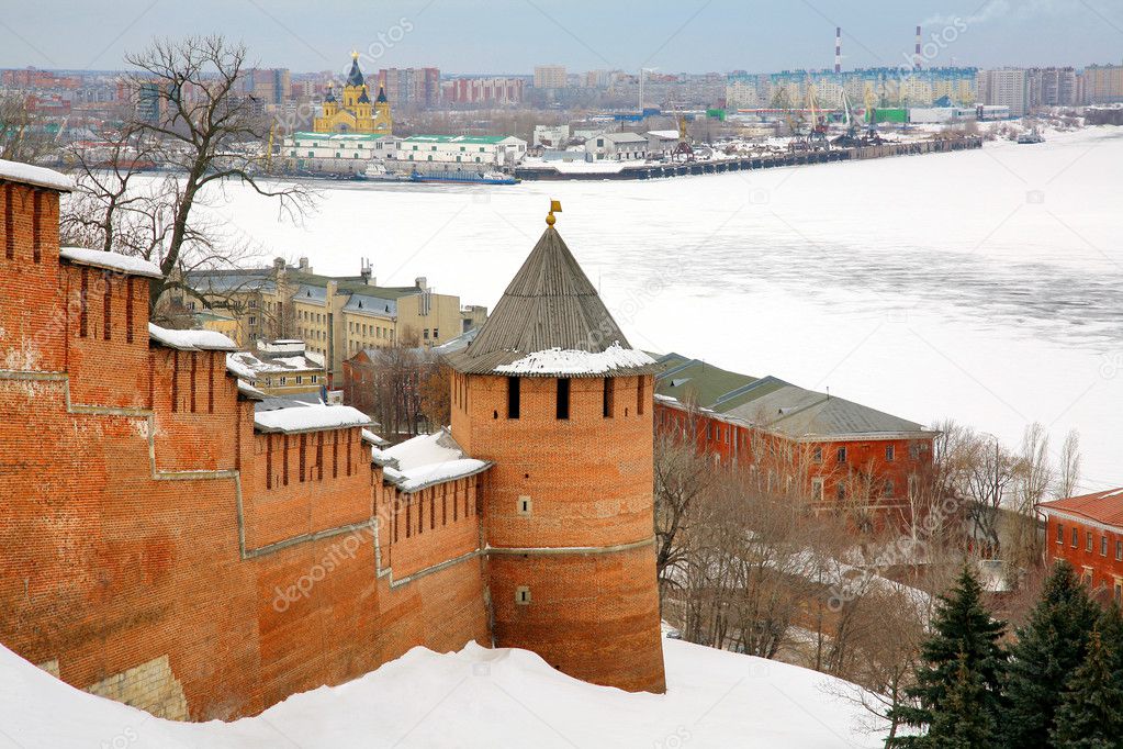 March view Nizhny Novgorod Kremlin Russia
