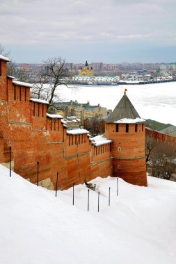 Nijniy novgorod kremlin Rusya'da Mart