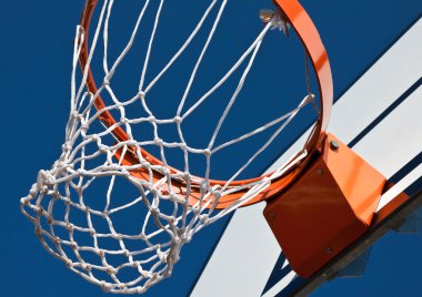 Basketball net with backboard clipart