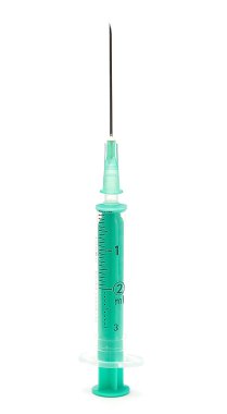 Syringe with needle clipart