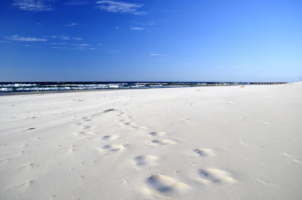 Areia, praia, mar, céu  .. — Fotografia de Stock