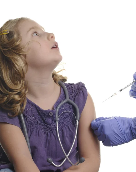 Child vaccinations on a white — Stock Photo, Image