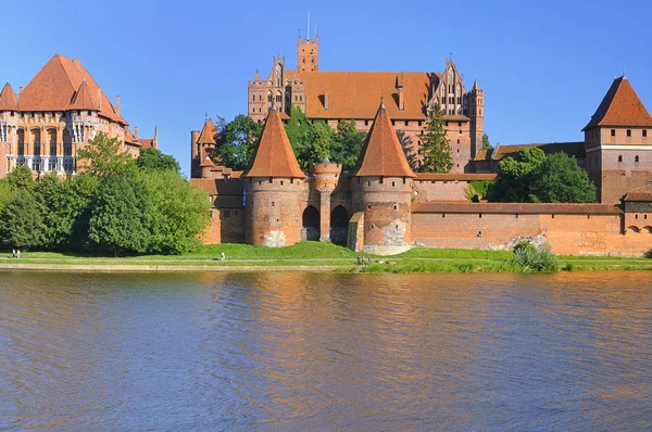 Średniowieczny zamek w Malborku. Polska. — Zdjęcie stockowe