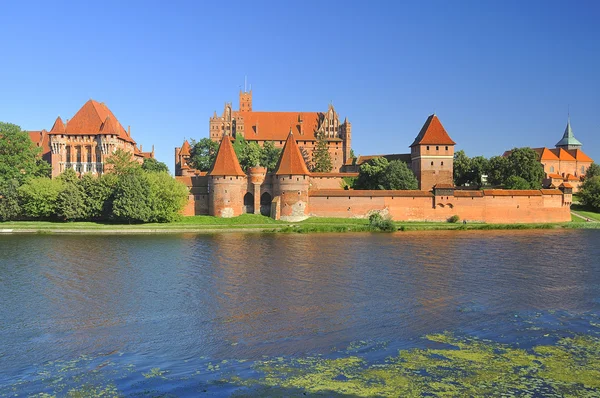 Středověký hrad Malbork. Polsko. — Stock fotografie