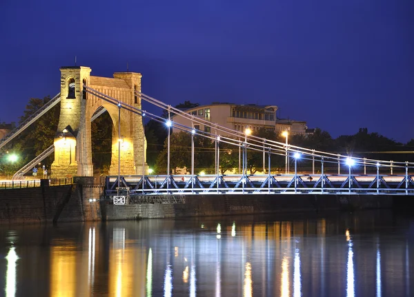 stock image Grunwald bridge in Wroclaw. Poland