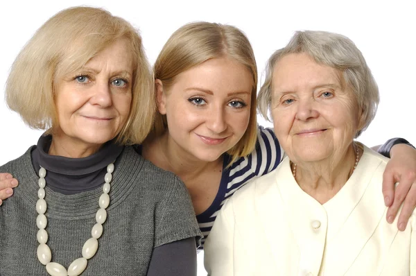 Tre kvinna - tre genertions — Stockfoto