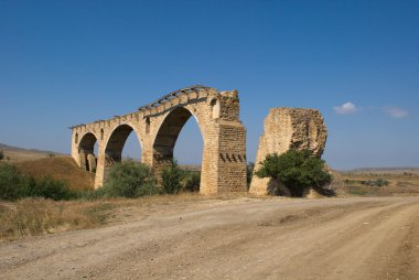 Old ruined bridge clipart