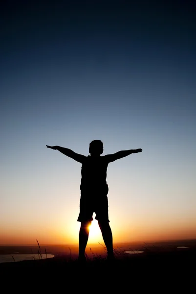 stock image Silhouette of a child