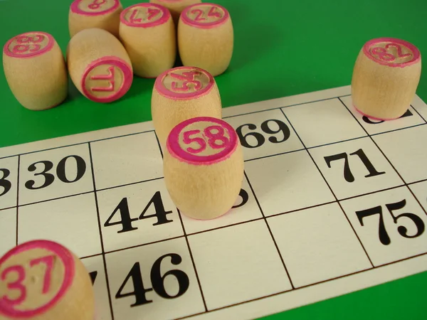 Гра bingo — стокове фото