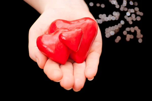 Heart in hand — Stock Photo, Image