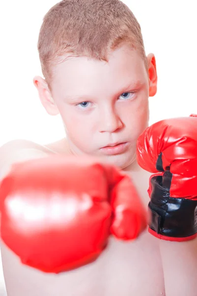 De jongen bokser — Stockfoto