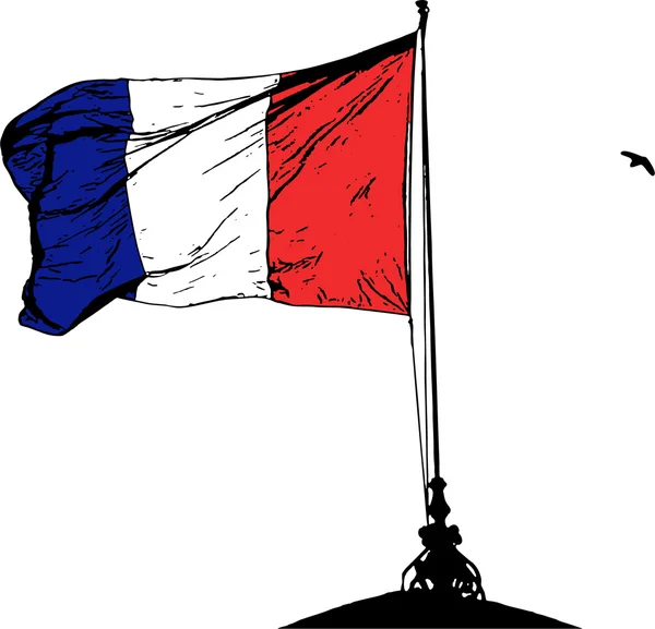 Bandeira francesa —  Vetores de Stock