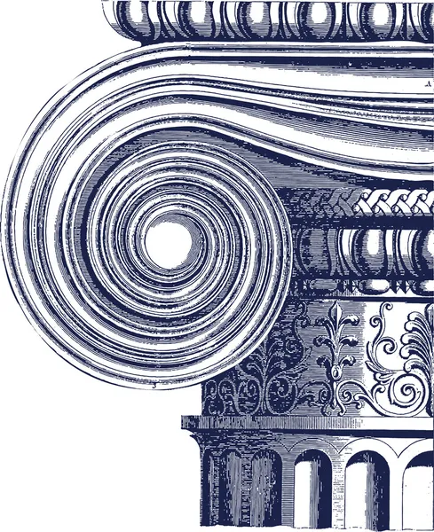 Ilustración de columna clásica — Vector de stock