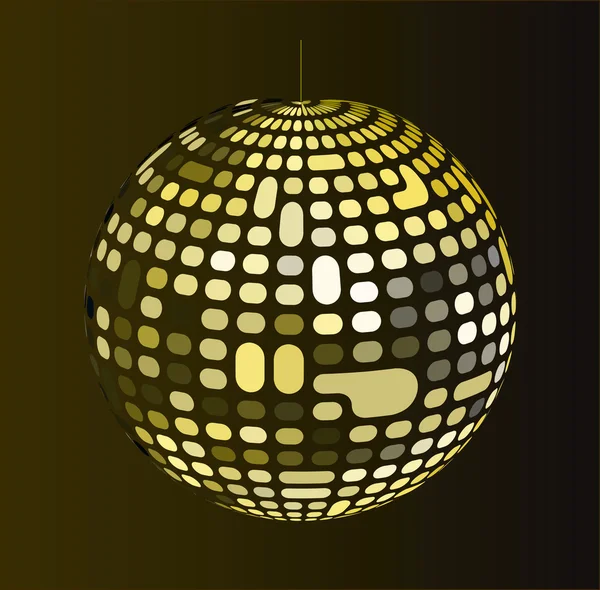 Shiny disco ball — Stock Vector