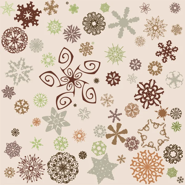 Snowflakes background — Stock Vector