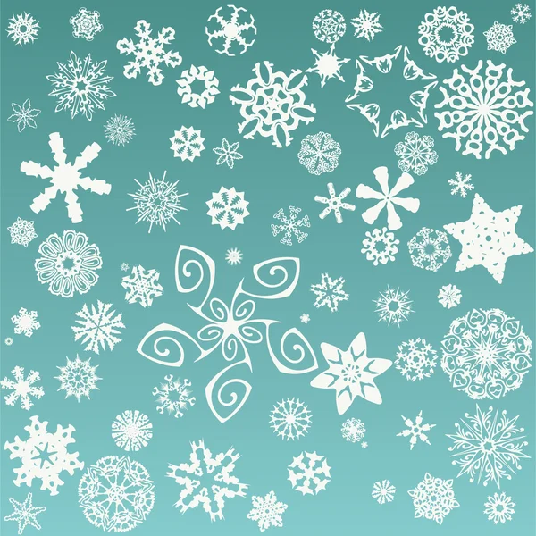 Snowflakes set — Stock Vector