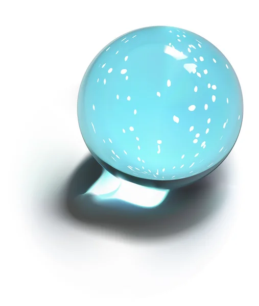 Vector snow-dome or crystal ball — Stock Vector