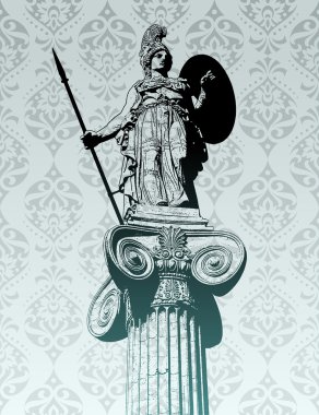 Statue of Athena clipart