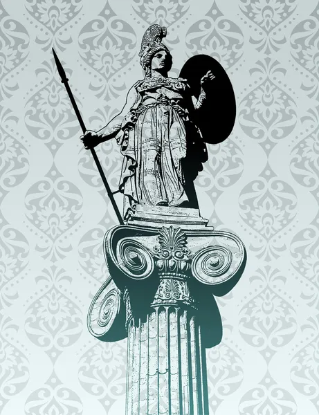 Statue of Athena — Stock Vector