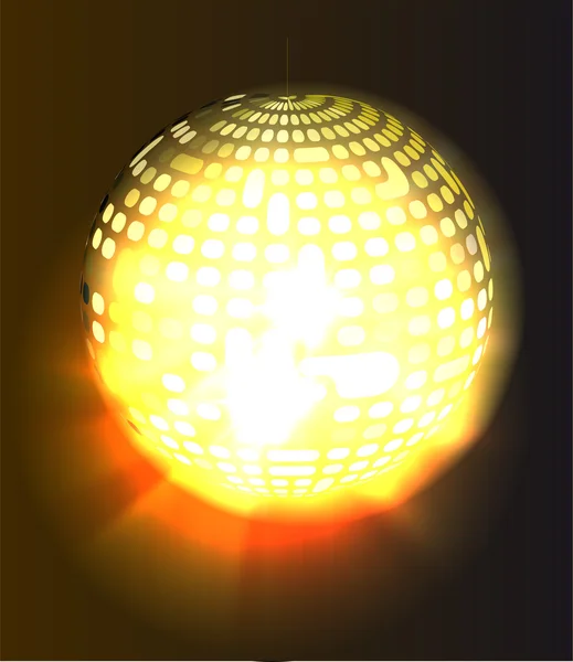 ベクトル イラスト - ディスコのミラーボール、eps 10 形式 — ストックベクタ