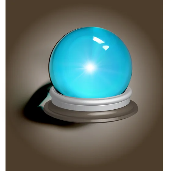 Vectorial illustration of a magic crystal ball, EPS-10 format — Stock Vector